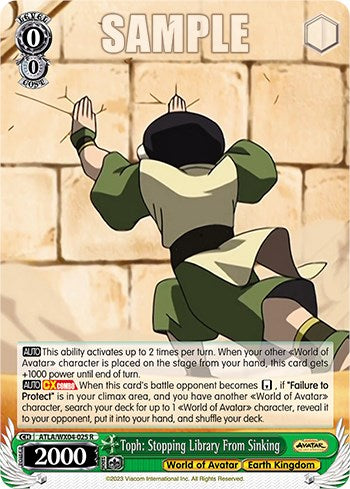 Toph: Stopping Library From Sinking [ATLA/WX04 - ATLA/WX04-025 R]