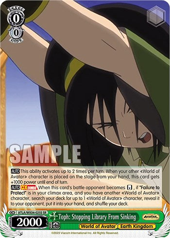 Toph: Stopping Library From Sinking (SR) [ATLA/WX04 - ATLA/WX04-025S SR]