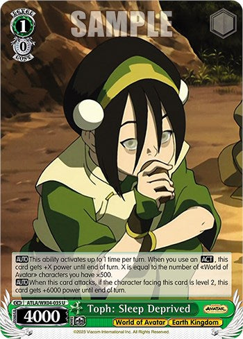 Toph: Sleep Deprived [ATLA/WX04 - ATLA/WX04-035 U]