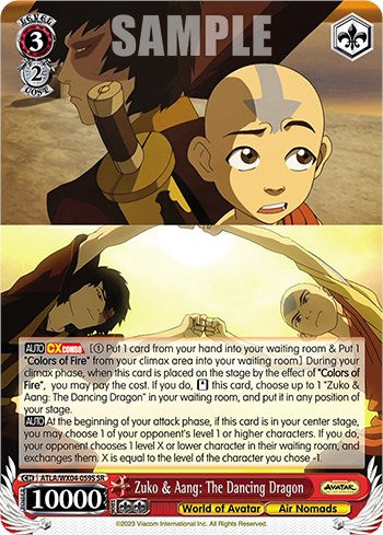 Zuko & Aang: The Dancing Dragon (SR) [ATLA/WX04 - ATLA/WX04-059S SR]