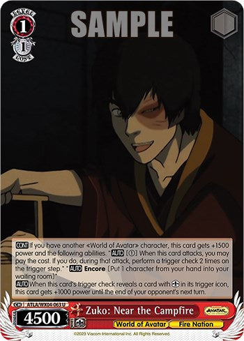 Zuko: Near the Campfire [ATLA/WX04 - ATLA/WX04-063 U]