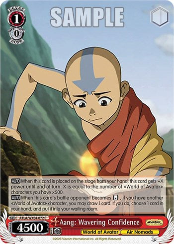 Aang: Wavering Confidence [ATLA/WX04 - ATLA/WX04-072 C]