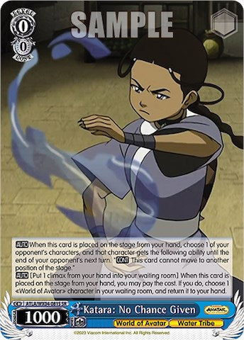 Katara: No Chance Given (SR) [ATLA/WX04 - ATLA/WX04-081S SR]