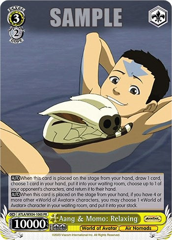 Aang & Momo: Relaxing (Foil) [ATLA/WX04 - ATLA/WX04-106S PR]