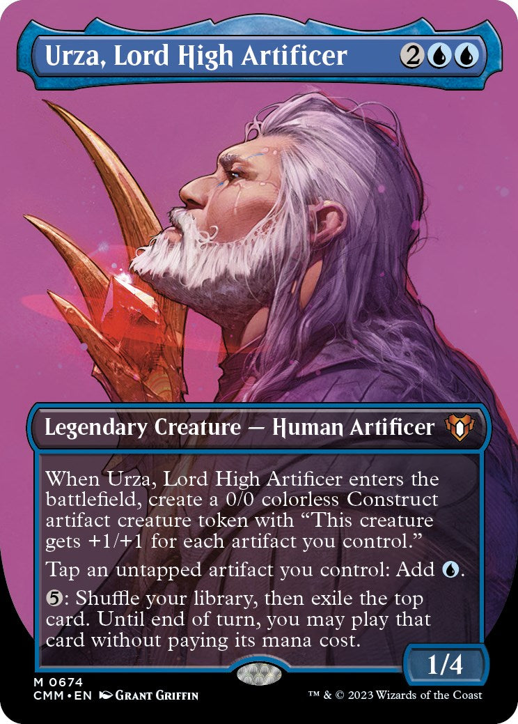 Urza, Lord High Artificer (Borderless) [CMM - 674]