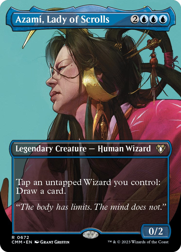 Azami, Lady of Scrolls (Borderless) [CMM - 672]