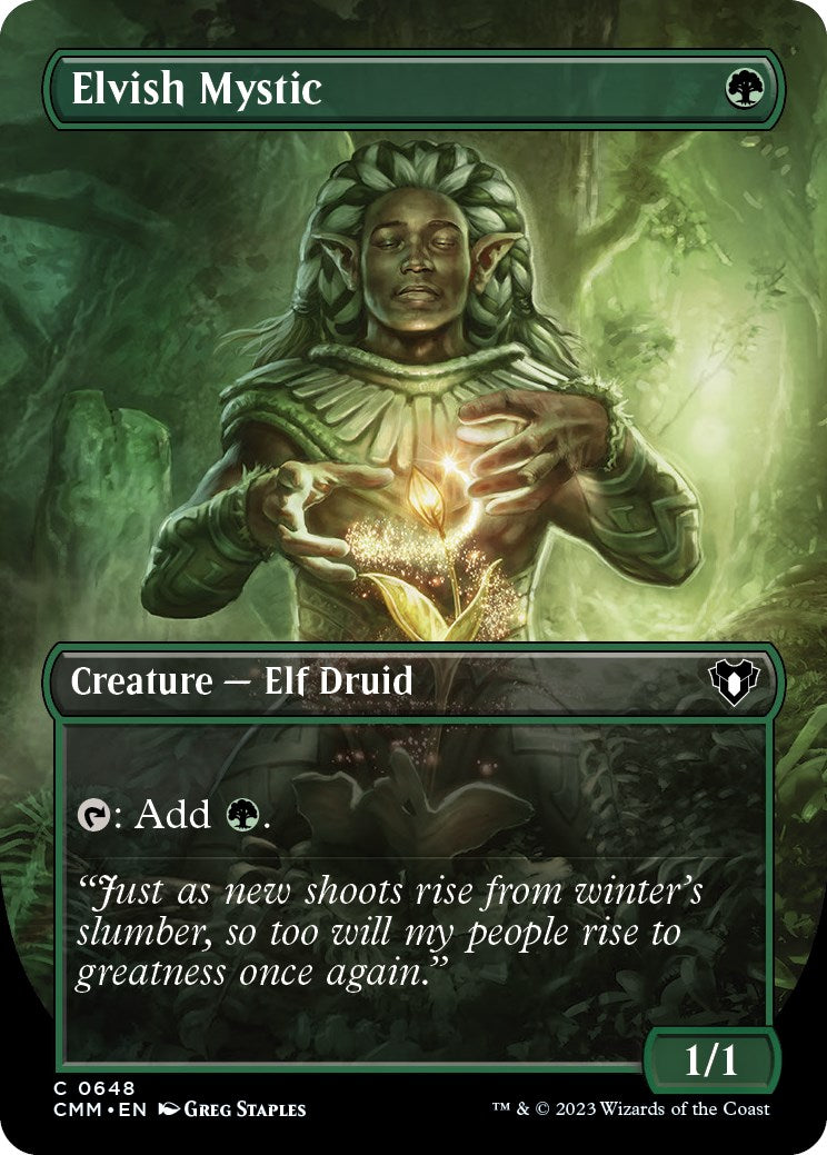 Elvish Mystic (Borderless) [CMM - 648]