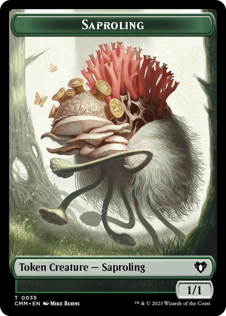 Saproling // Kor Soldier Double-Sided Token
