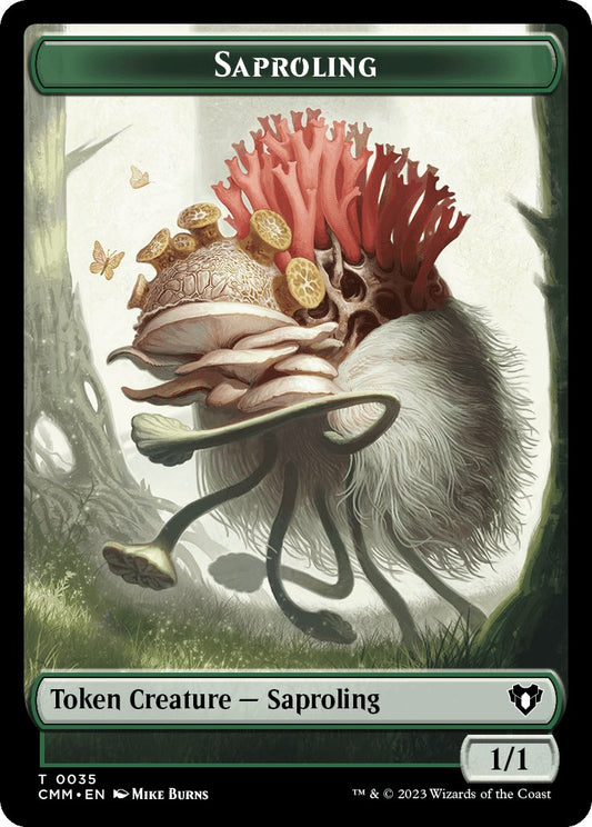 Saproling // Kor Soldier Double-Sided Token