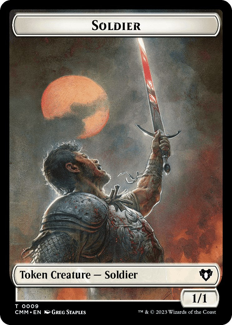 Soldier // Emblem - Ob Nixilis of the Black Oath Double-Sided Token