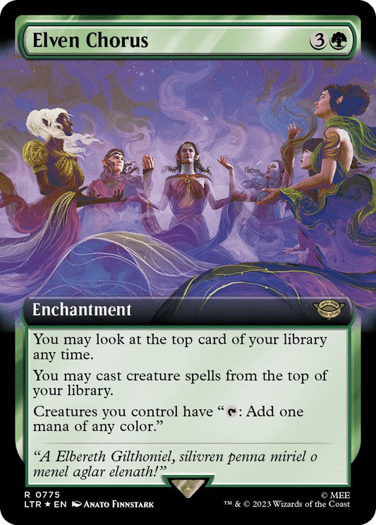 Elven Chorus (Extended Art) (Surge Foil)