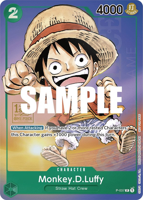 Monkey.D.Luffy (037) (1st Anniversary Tournament) [OP-PR - P-037]