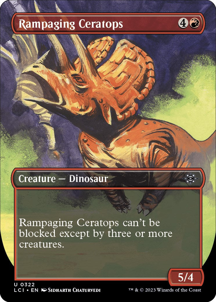 Rampaging Ceratops (Borderless) [LCI - 322]