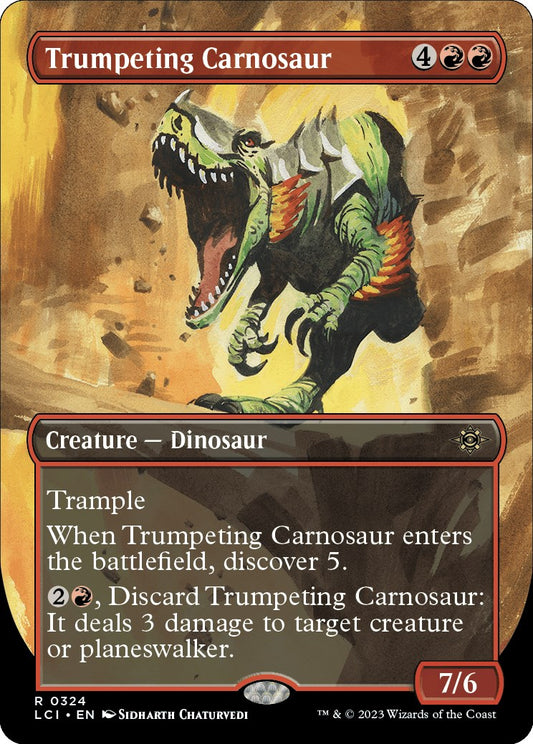 Trumpeting Carnosaur (Borderless) [LCI - 324]