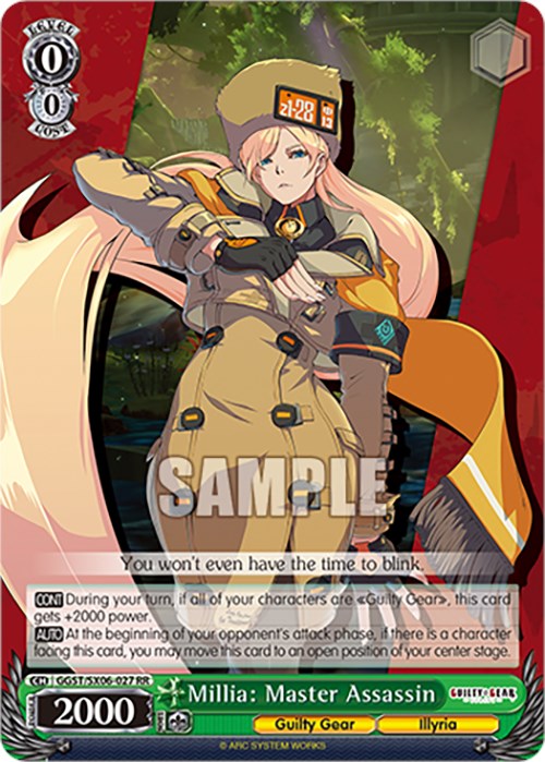 Millia: Master Assassin [GGST - GGST/SX06-027 RR]