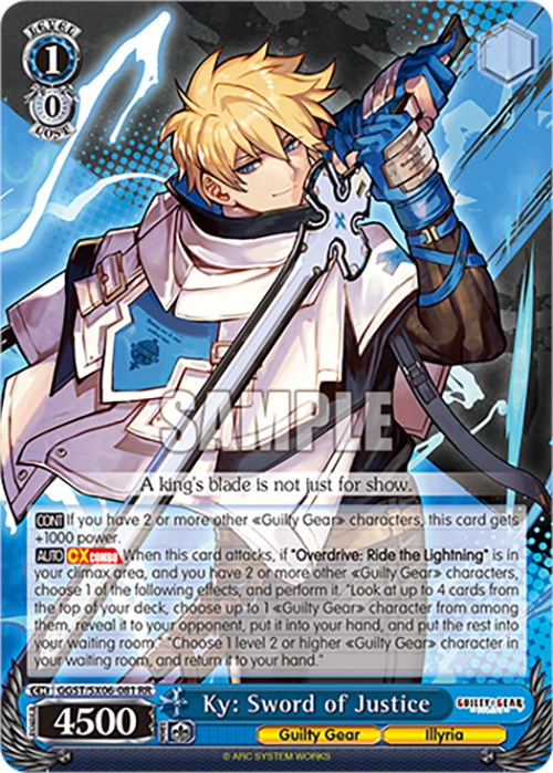 Ky: Sword of Justice [GGST - GGST/SX06-081 RR]