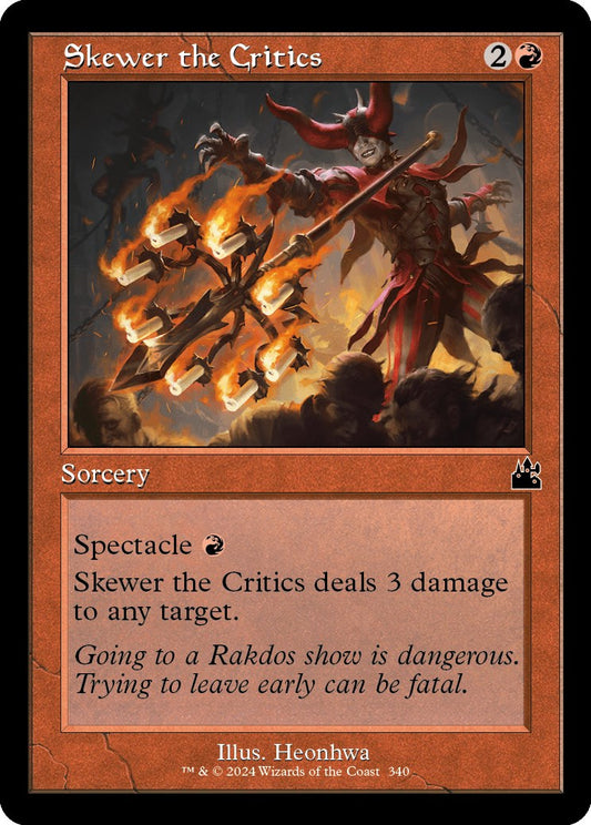 Skewer the Critics (Retro Frame) [RVR - 340]