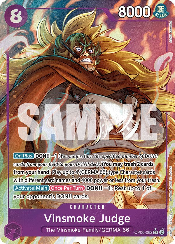 Vinsmoke Judge (Alternate Art) [OP06 - OP06-062]