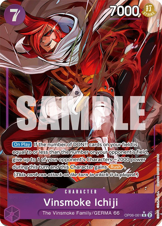 Vinsmoke Ichiji (061) (Alternate Art) [OP06 - OP06-061]