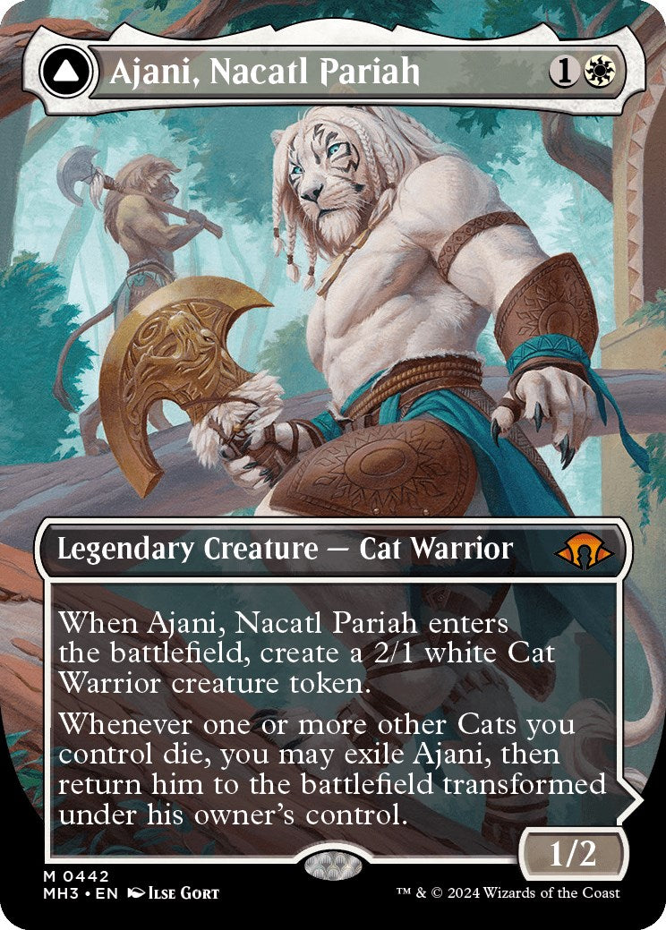 Ajani, Nacatl Pariah (Borderless) [MH3 - 442]