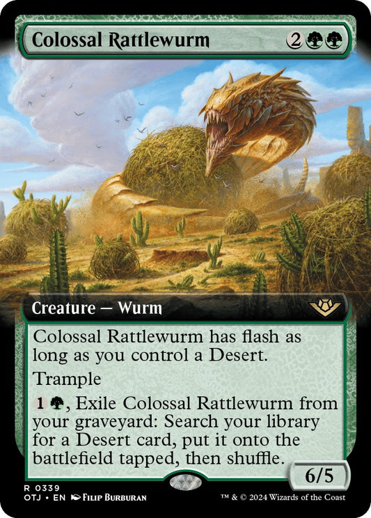 Colossal Rattlewurm (Extended Art) [OTJ - 339]