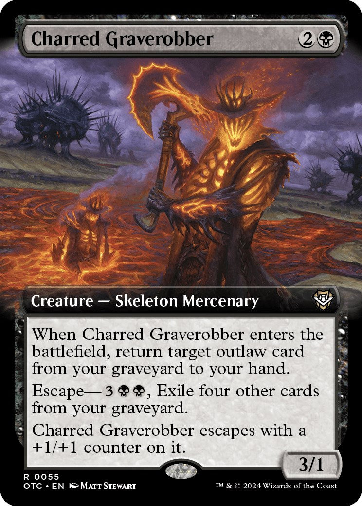 Charred Graverobber (Extended Art) [OTC - 55]