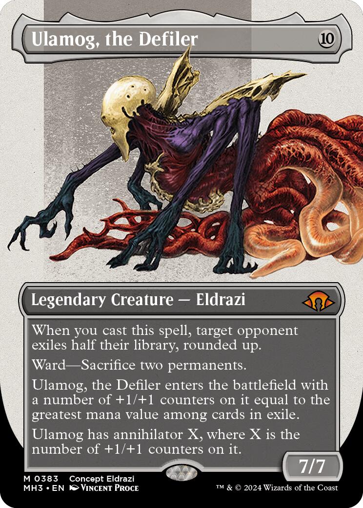 Ulamog, the Defiler (Borderless) [MH3 - 383]