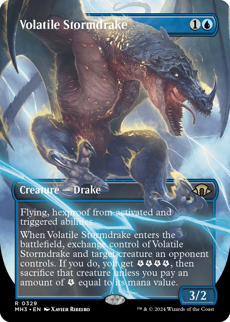 Volatile Stormdrake (Borderless) [MH3 - 329]