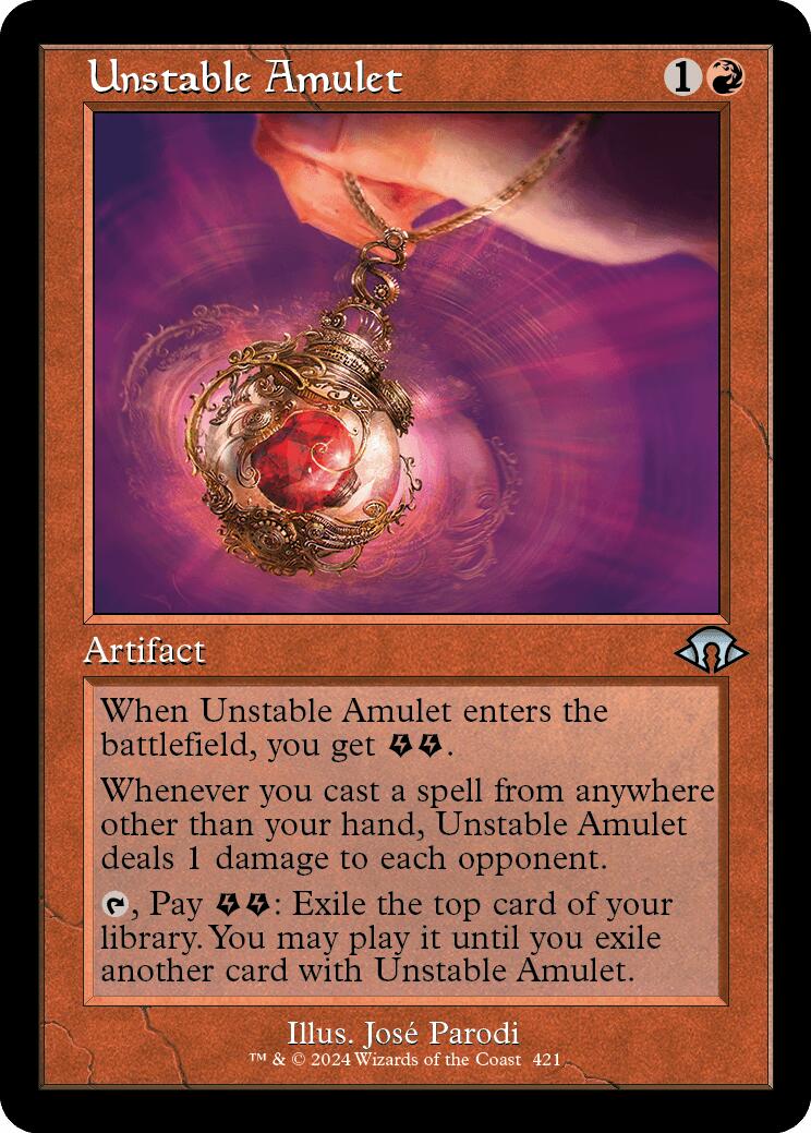 Unstable Amulet (Retro Frame) [MH3 - 421]