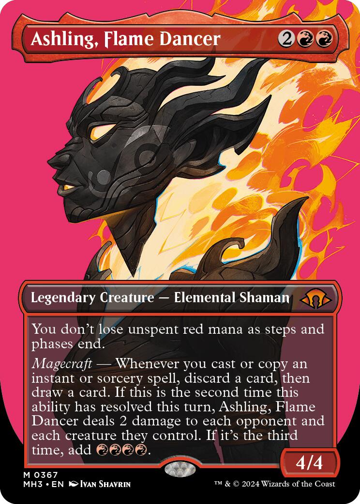 Ashling, Flame Dancer (Borderless) [MH3 - 367]