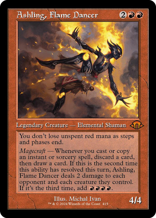 Ashling, Flame Dancer (Retro Frame) [MH3 - 415]