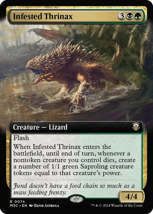Infested Thrinax (Extended Art) (Ripple Foil)