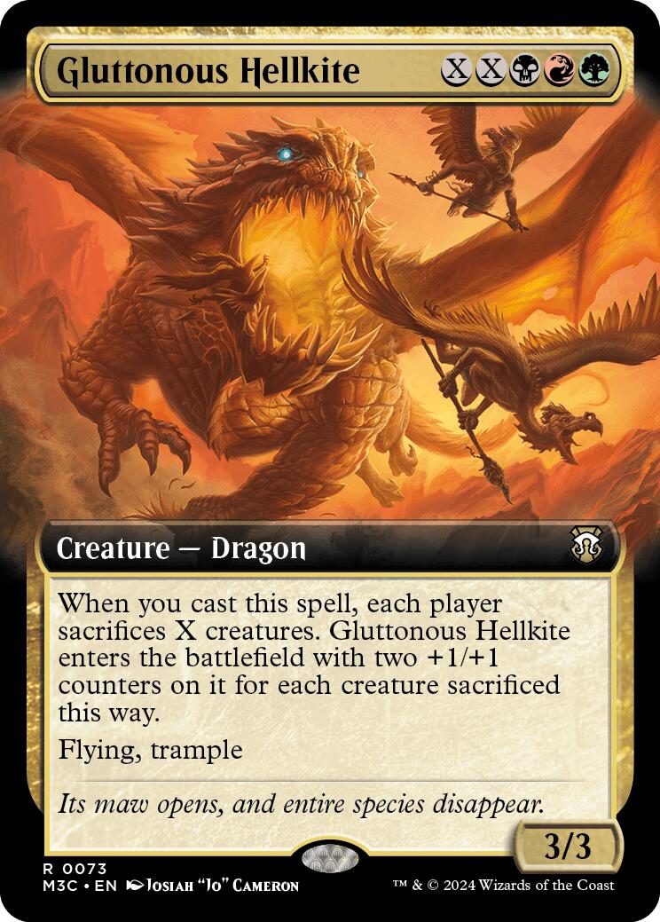 Gluttonous Hellkite (Extended Art) [M3C - 73]