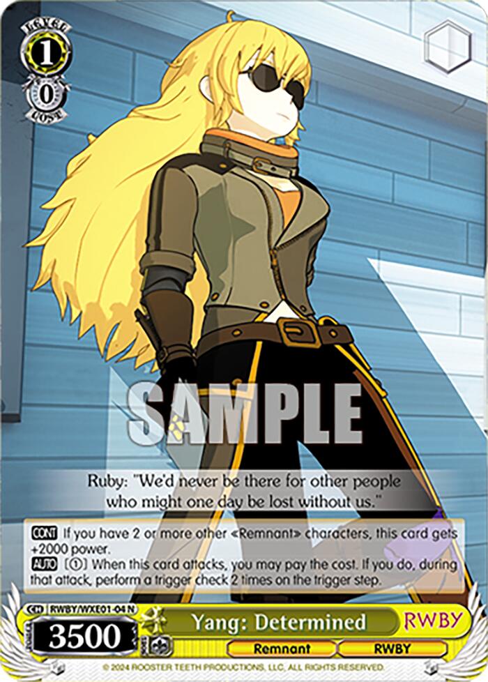 Yang: Determined