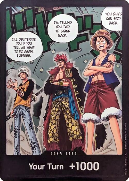 DON!! Card (Trafalgar Law, Eustass Kid and Monkey.D.Luffy) (Double Pack Set Vol. 4) [OP07 - N/A]