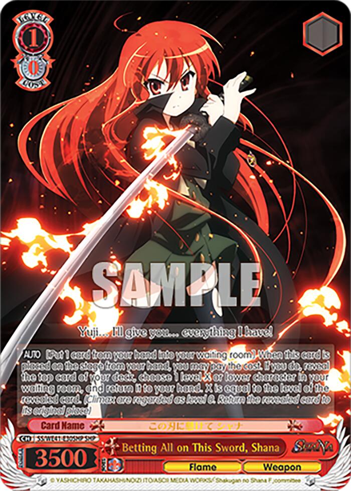 Betting All on This Sword, Shana (SHP) [SS - SS/WE41-E30SHP SHP]