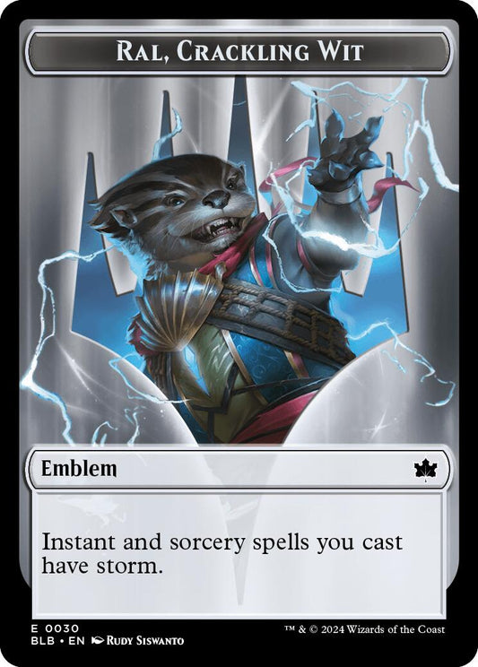 Emblem - Ral, Crackling Wit // Bushy Bodyguard Double-Sided Token