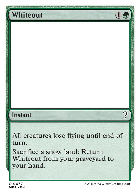 Whiteout (White Border) [MB2 - 77]