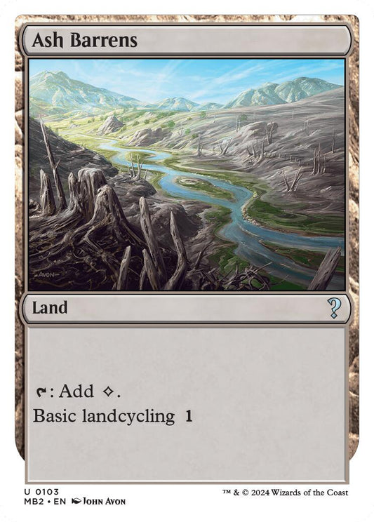 Ash Barrens (White Border) [MB2 - 103]