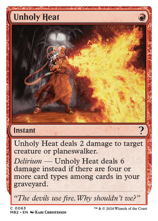 Unholy Heat (White Border) [MB2 - 63]