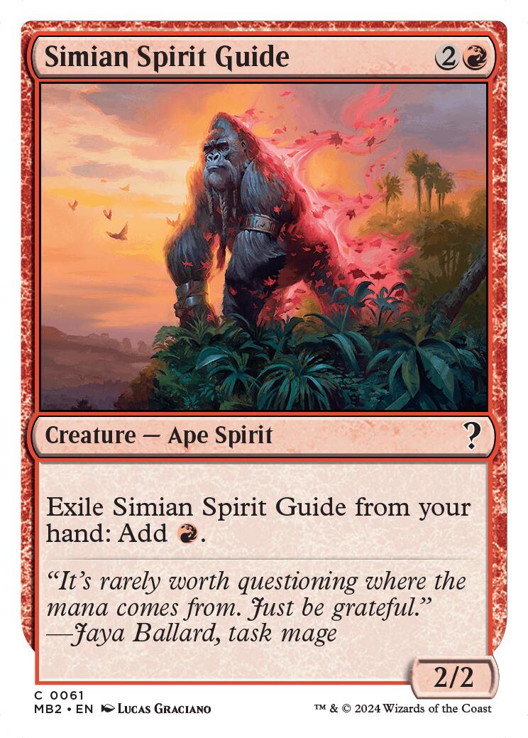 Simian Spirit Guide (White Border) [MB2 - 61]