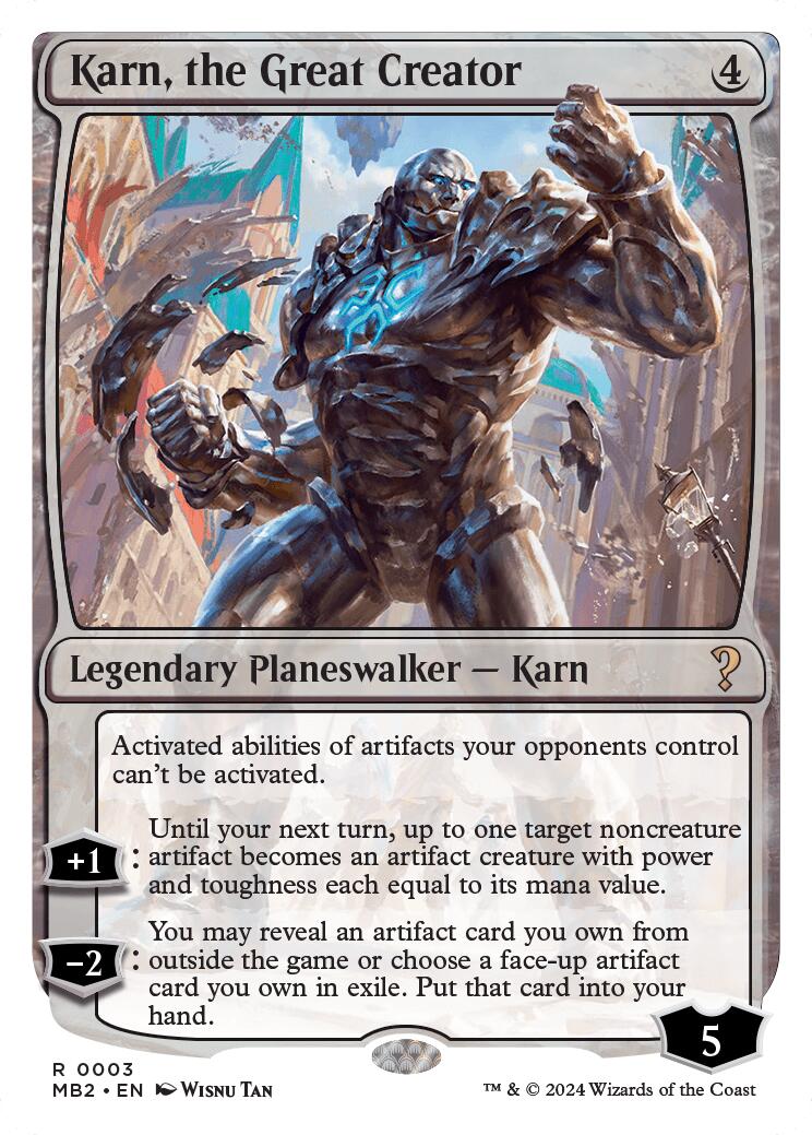 Karn, the Great Creator (White Border) [MB2 - 3]