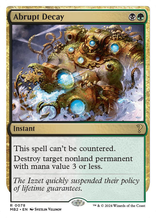 Abrupt Decay (White Border) [MB2 - 78]