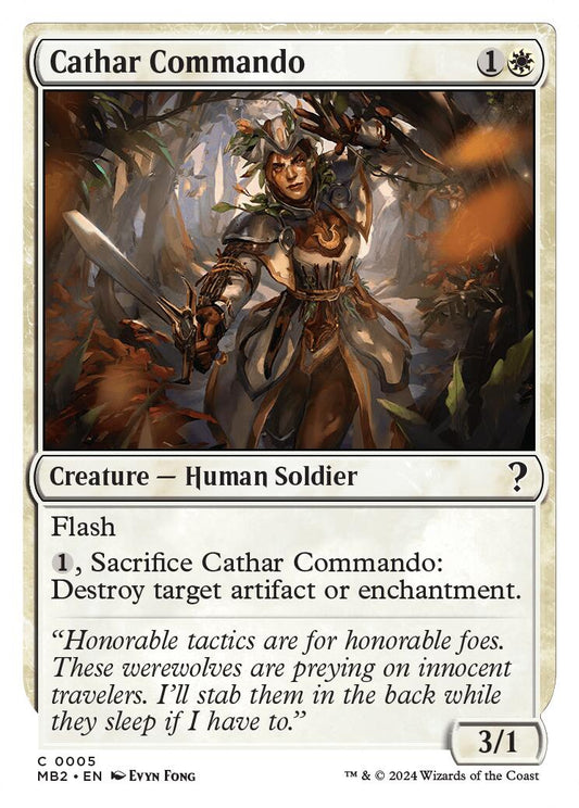 Cathar Commando (White Border) [MB2 - 5]