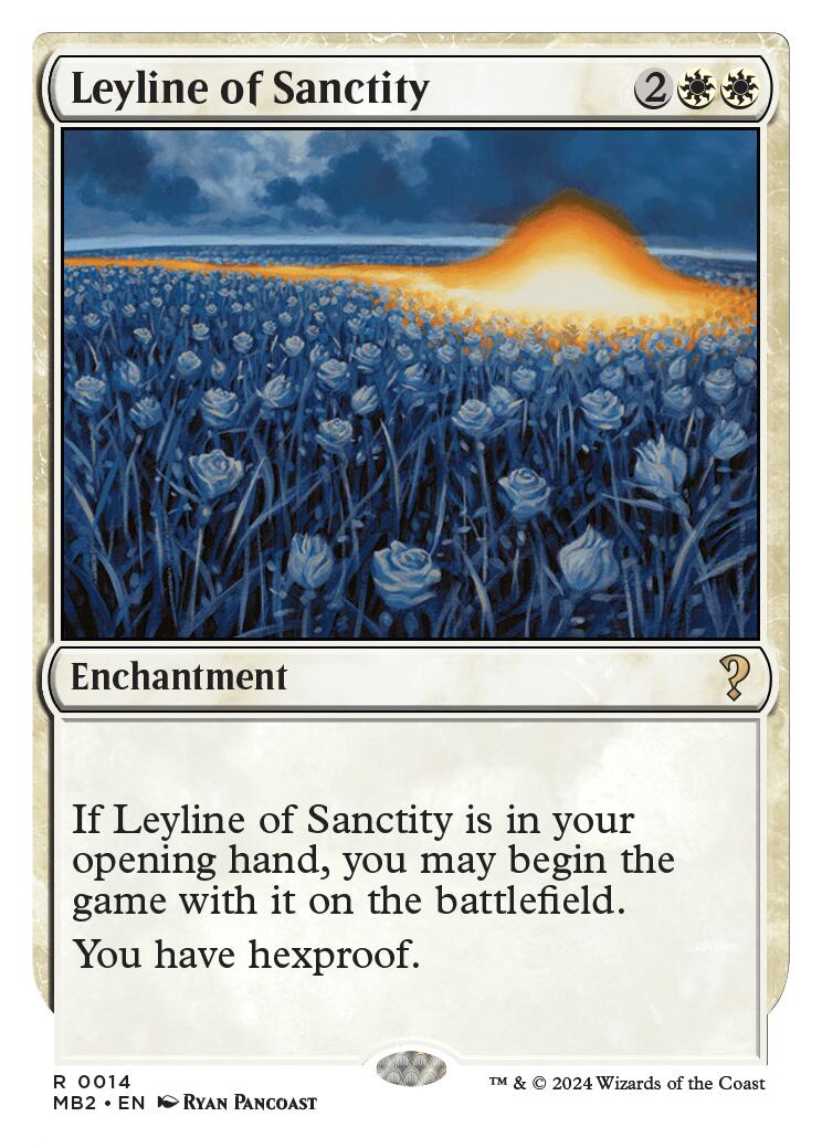 Leyline of Sanctity (White Border) [MB2 - 14]