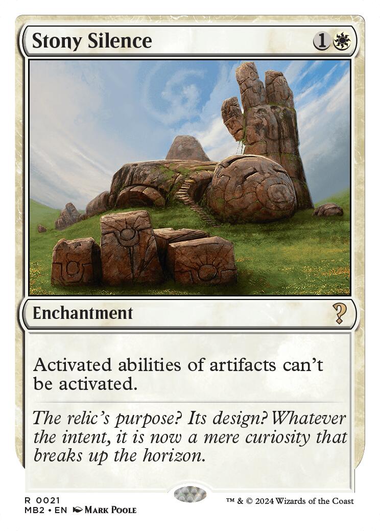 Stony Silence (White Border) [MB2 - 21]