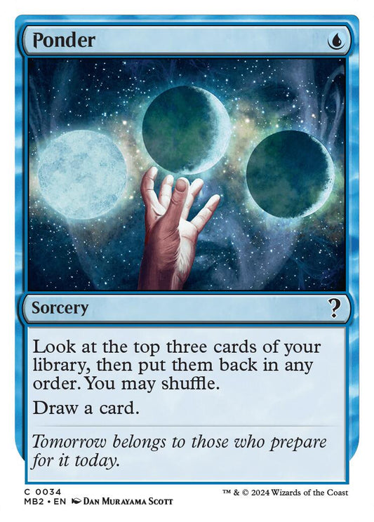 Ponder (White Border) [MB2 - 34]