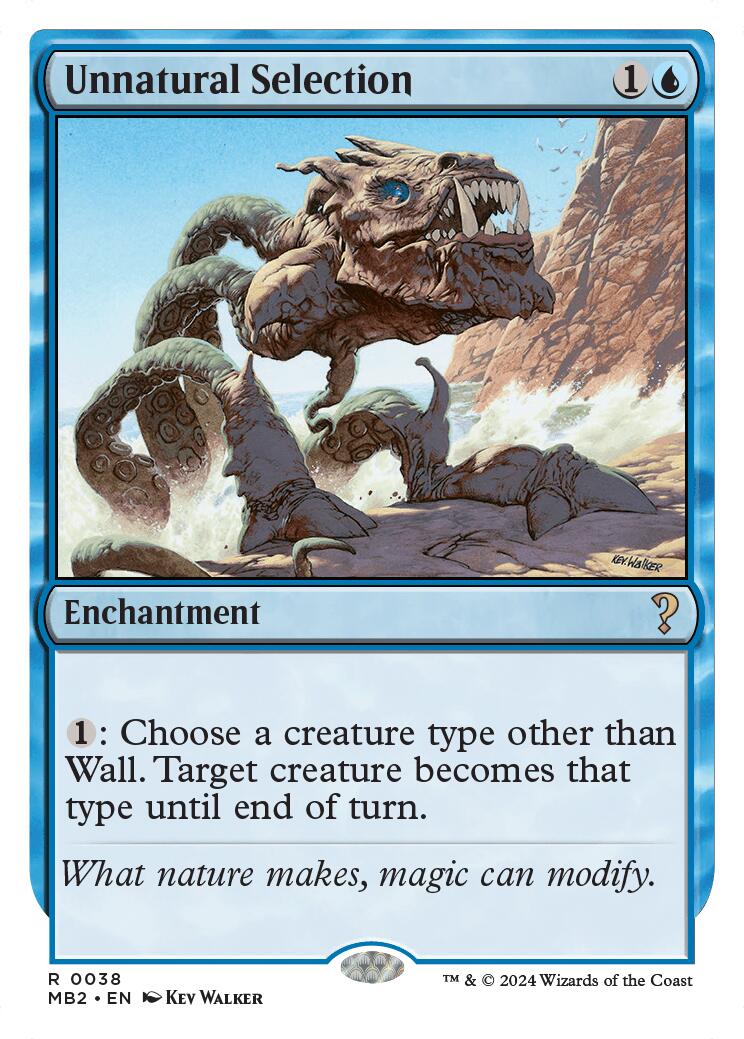 Unnatural Selection (White Border)