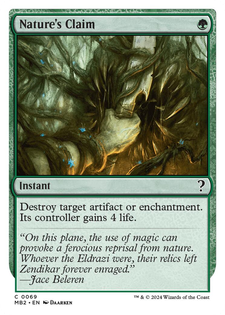 Nature's Claim (White Border) [MB2 - 69]