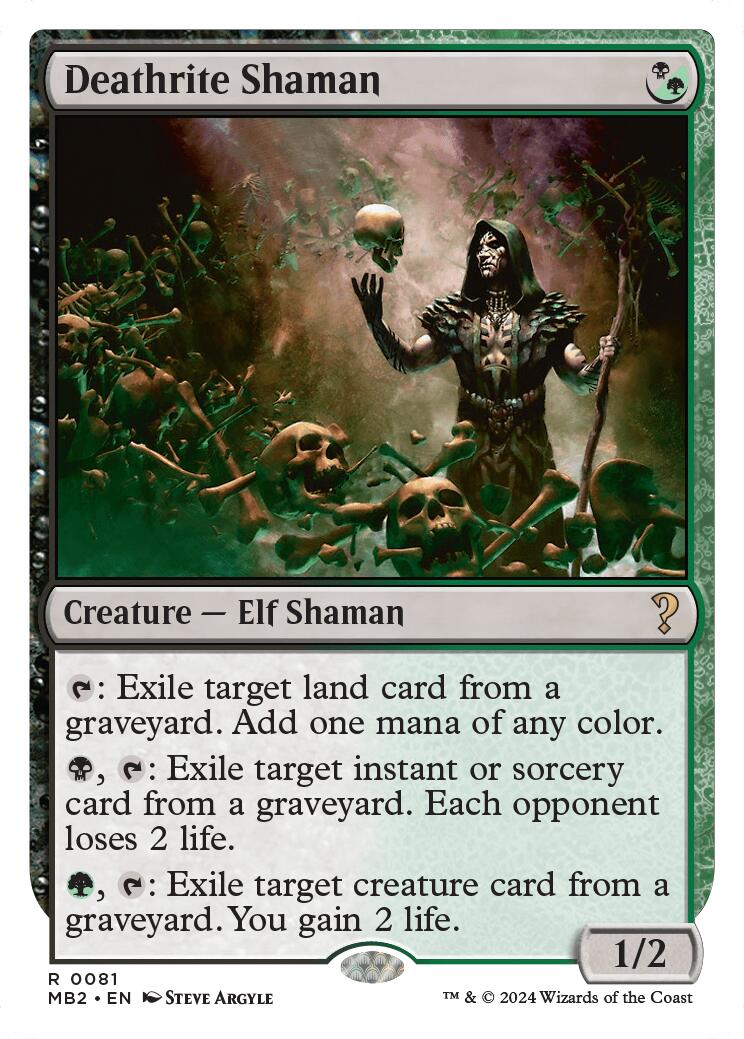 Deathrite Shaman (White Border) [MB2 - 81]